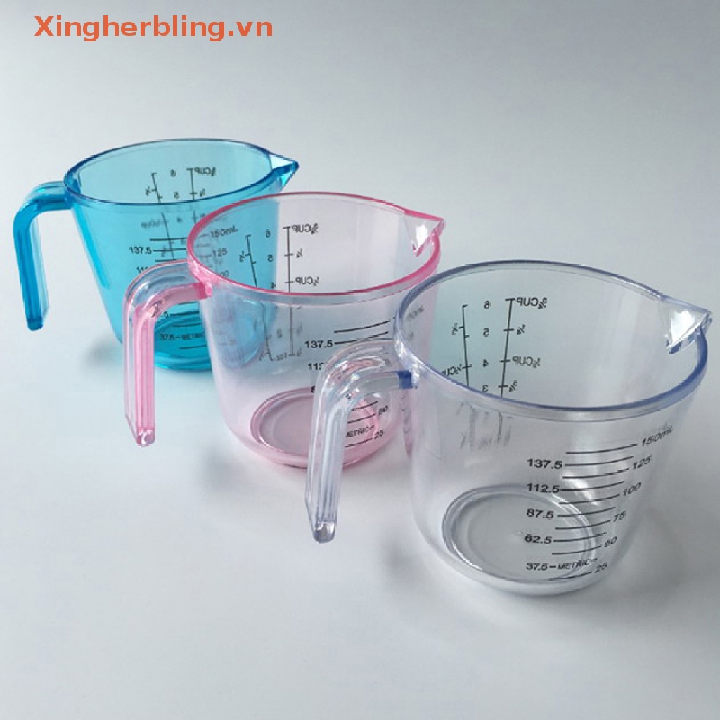 Cốc Đong Bằng Nhựa Trong Suốt Có Tay Cầm Thể Tích 150ml