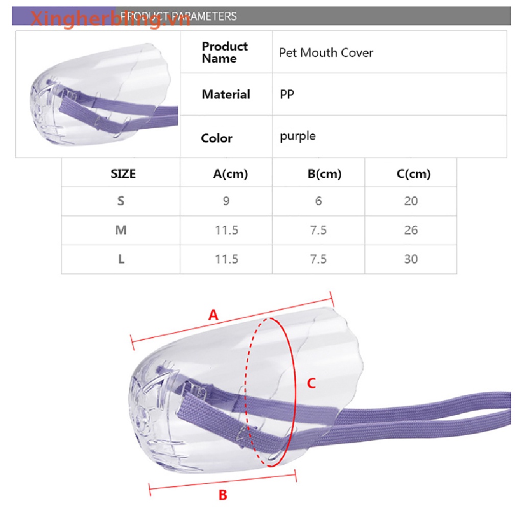 Rọ Mõm Chó Mèo Chống Cắn Thoáng Khí