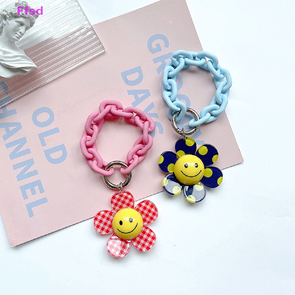 {Ffsd} Móc Khóa Acrylic Hình Hoa Hướng Dương Dễ Thương Cho Nữ * Hàng Bán Chạy *