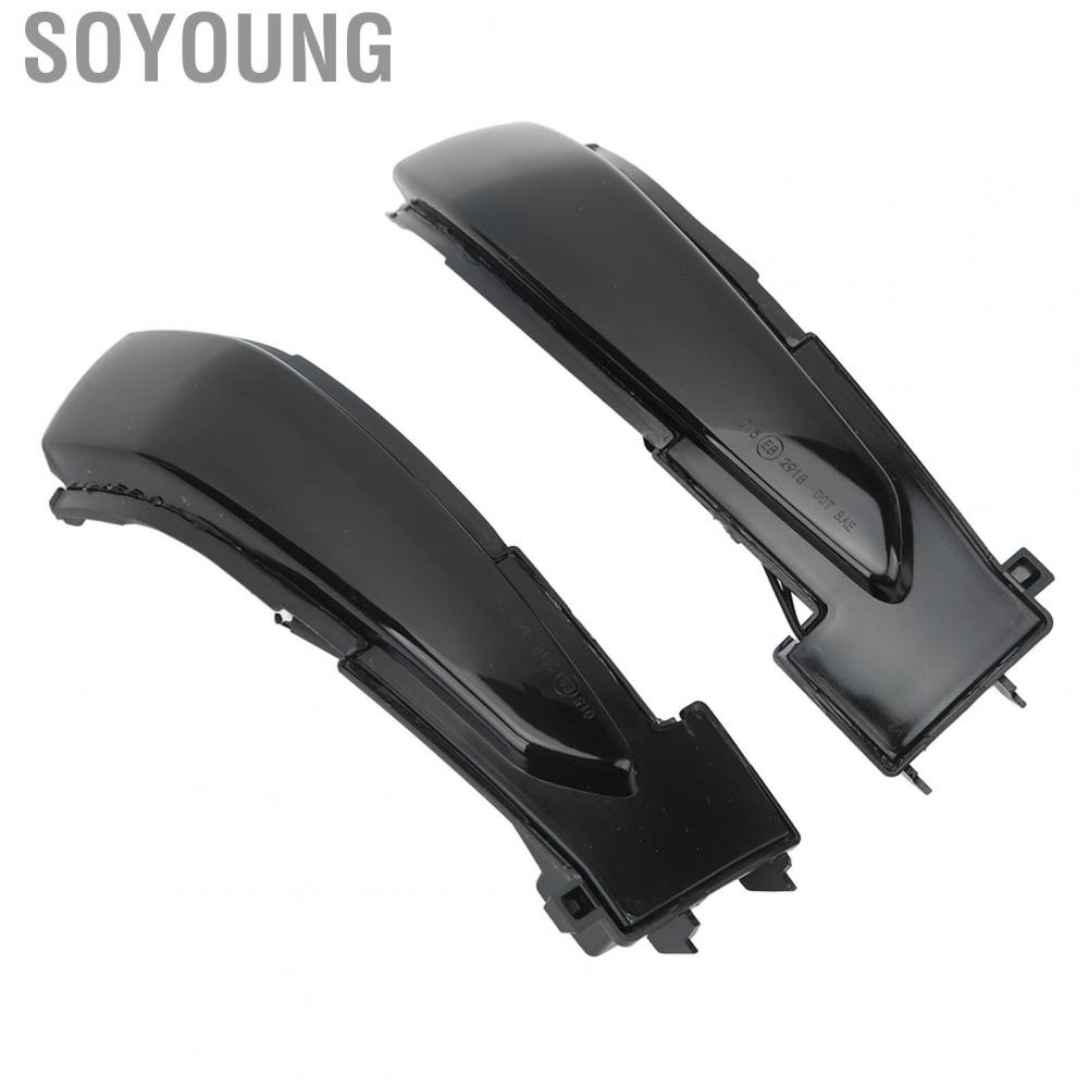 Soyoung 2Pcs Side Mirror Turn Signal Light  Dynamic Marker Replacement for Citroen C4 Picasso 2013‑2017