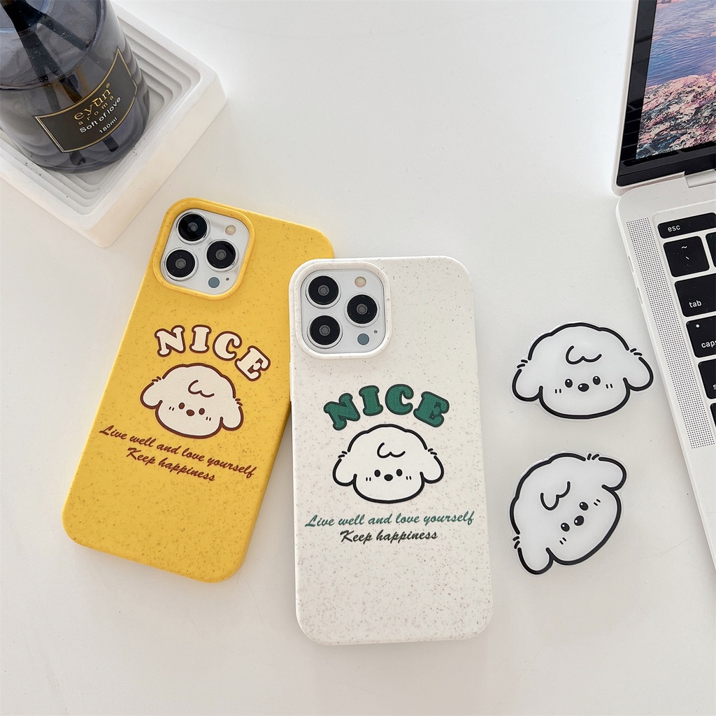 Ốp Điện Thoại TPU Silicon Mềm Chống Sốc In Hình Chú Cún Dễ Thương Cho iphone 14 Pro Max 13 12 11