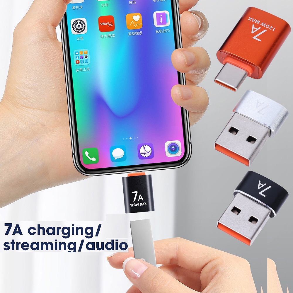 Cáp Sạc Nhanh 7A Chuyển Đổi Type-C Sang USB 3.0 Tốc Độ Cao Cho Máy Tính