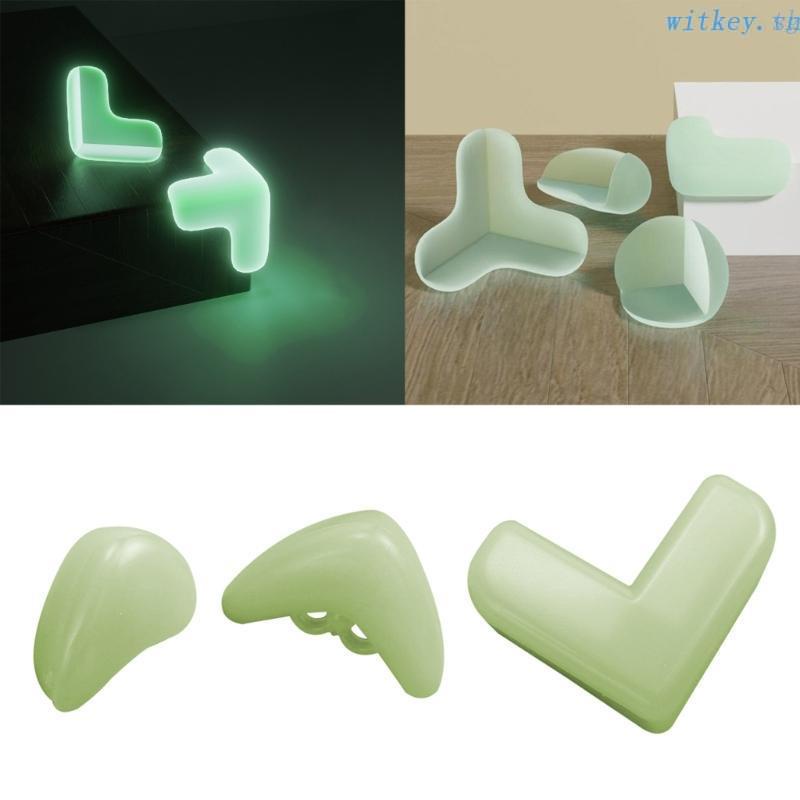 Miếng Dán Góc Cạnh Bàn Màu Dạ Quang Bảo Vệ An Toàn Cho Bé 1 Tuổi