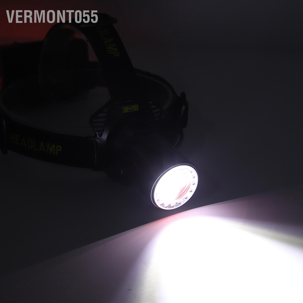 Vermont055 Đèn Pha Ngoài Trời Sạc USB Chống Trượt Thoáng Khí Đàn Hồi Có Thể Điều Chỉnh IPX5 Nước Cho Cắm Trại