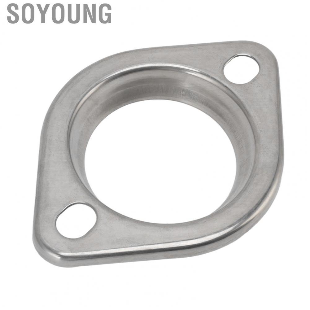 Soyoung Flange Gasket Connection Adapter  Exquisite Appearance Professional Stainless Steel Fitting High Temperature Resistant for Car