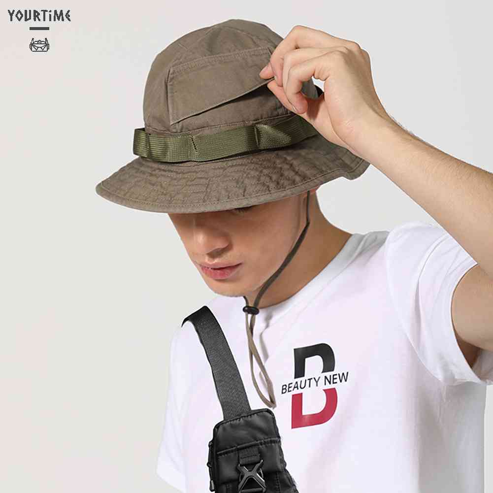 Nón Tai Bèo Chống Tia UV Bằng Vải Cotton Thoáng Khí Gấp Gọn Được Dành Cho Nam