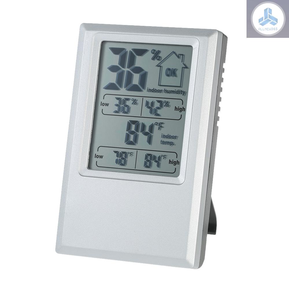 °C/°F Digital Thermometer Hygrometer Indoor Temperature Humidity Meter Max Min Value Comfort Level Display