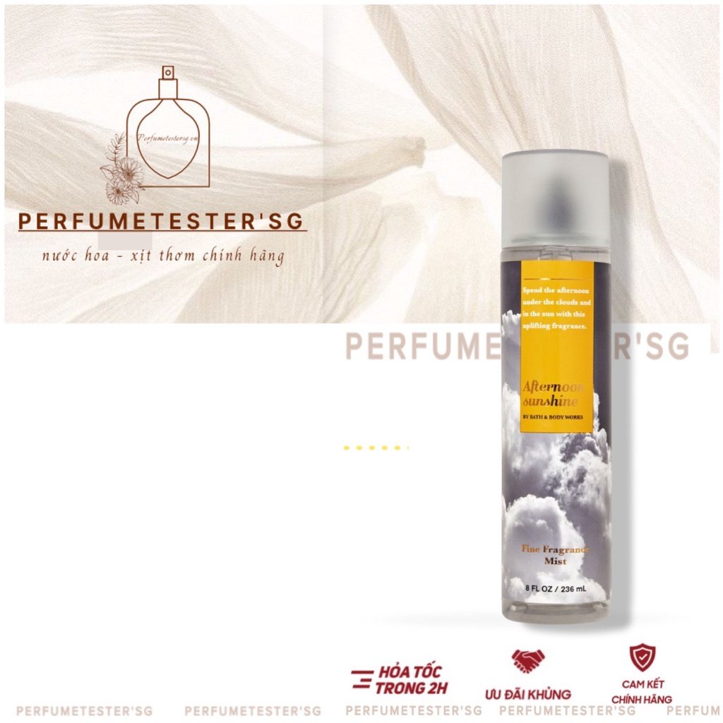 Xịt thơm toàn thân body  Bath & Body Works Afternoon Sunshine -𝒑𝒆𝒓𝒇𝒖𝒎𝒆𝒕𝒆𝒔𝒕𝒆𝒓