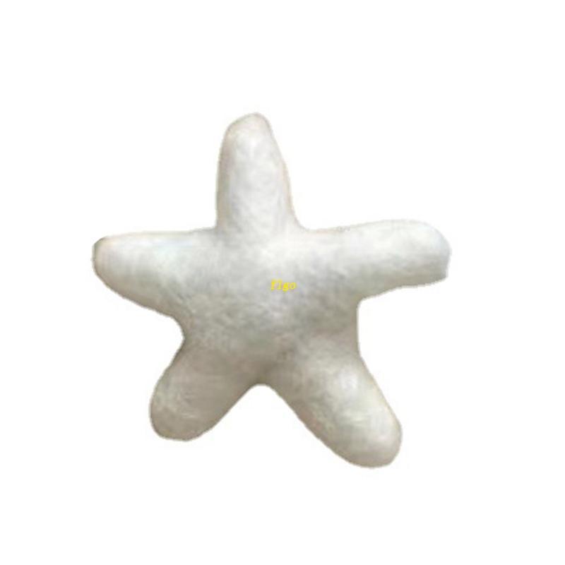 Kẹp Tóc Hình Ngôi Sao Bằng Len Màu Trắng Dễ Thương