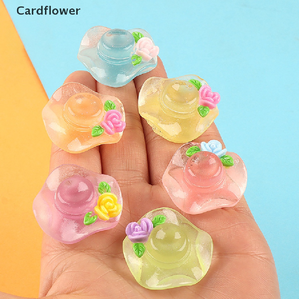 < Cardflower > Set 5 Nắp Nhựa Phát Quang Trang Trí Nghệ Thuật DIY