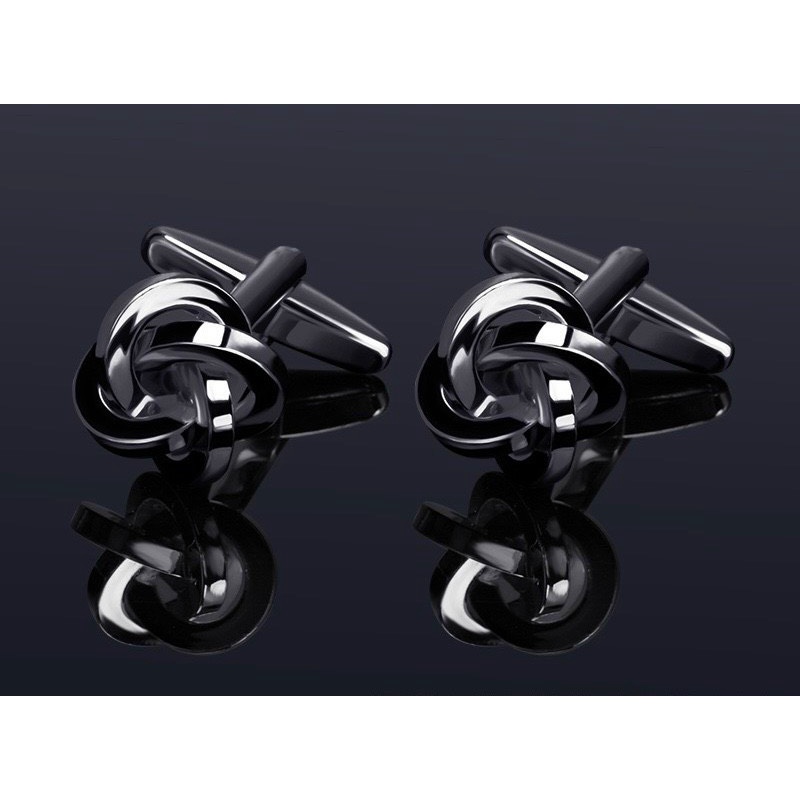 Khuy măng set Cufflinks màu bạch kim đa dạng mẫu mã  Phụ kiện cưới Giang