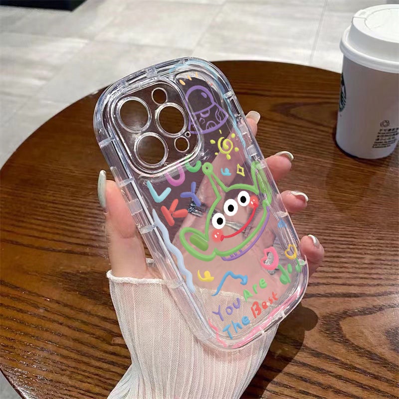 ✅Ốp Điện Thoại Dẻo Trong Suốt Họa Tiết Phong Cách Graffiti Chống Sốc Cho Iphone 8p 13 Three Eyes xs / 127xriPhone14 promax / 11 VLK1