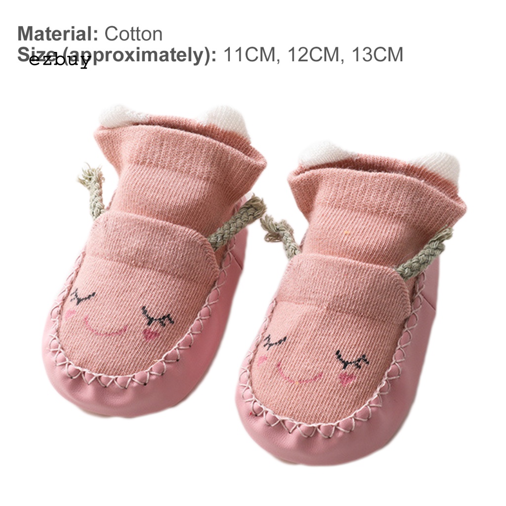 1 Đôi Vớ Chống Trượt Thoáng Khí In Hình Biểu Tượng Cảm Xúc Hoạt Hình Cho Em Bé Đi Trong Nhà