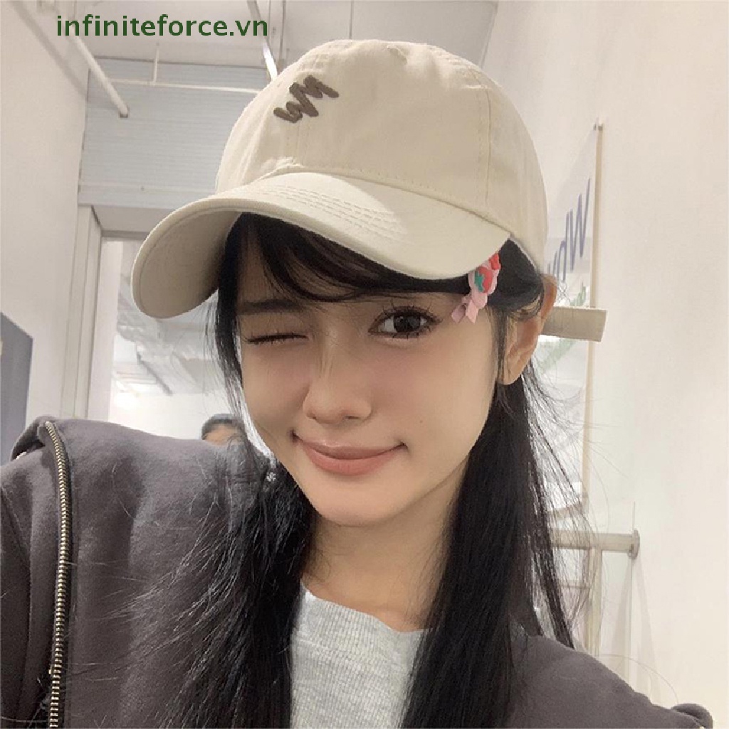 Mũ Lưỡi Trai Thêu Chữ Chất Liệu Cotton Mỏng Điều Chỉnh Được Cho Nam Nữ