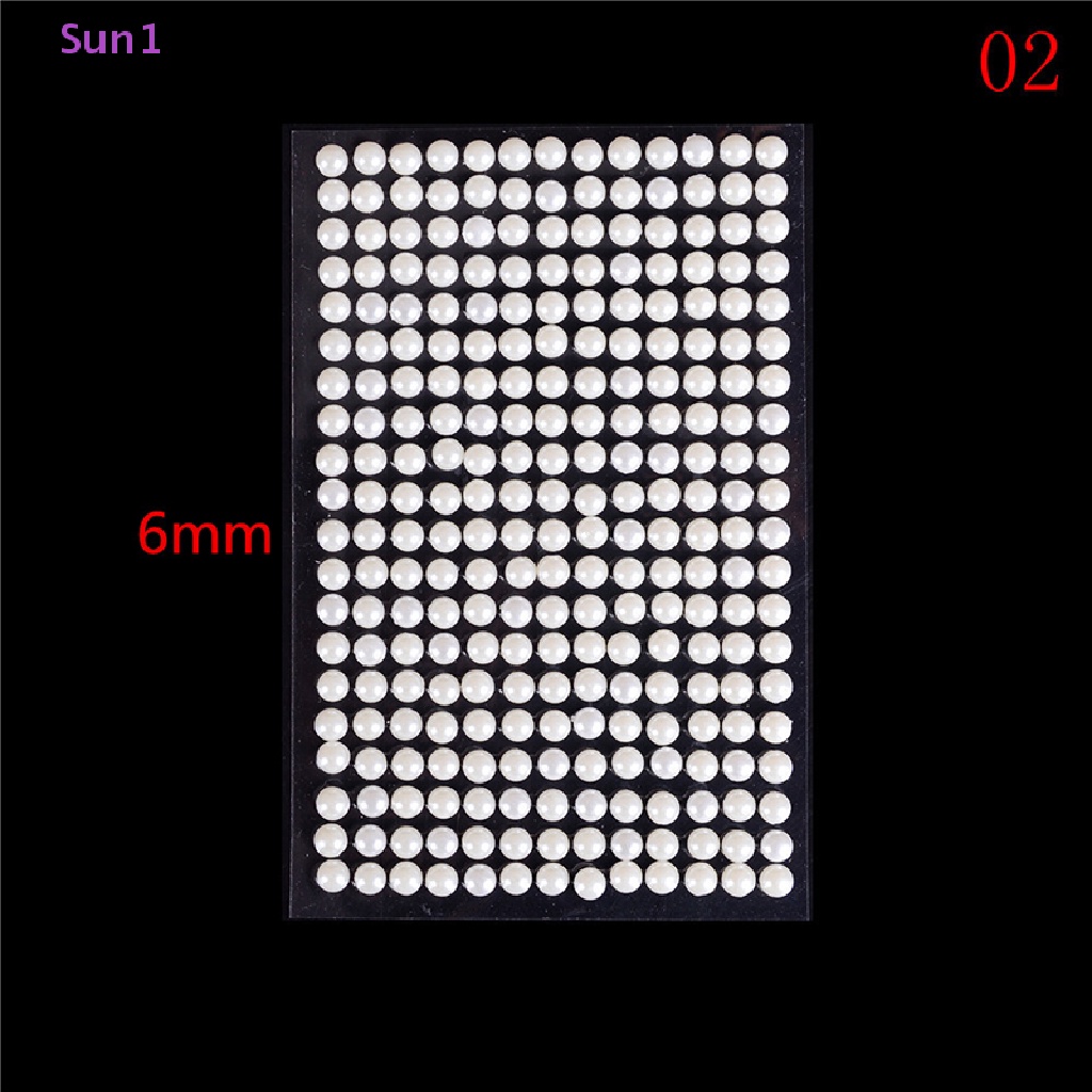 Sun1 > Ngọc Trai Giả Acrylic Tự Dính Trang Trí Đồ Chơi DIY