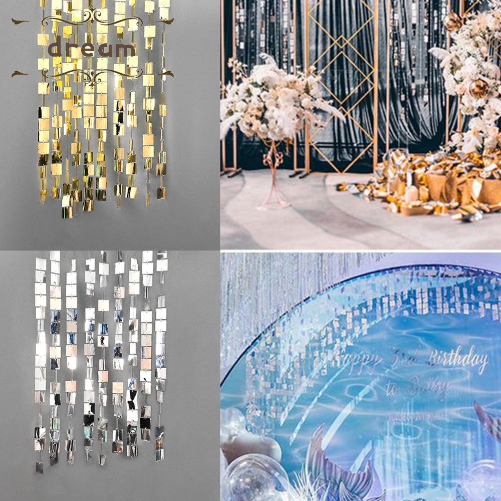 【DREAMLIFE】【New Products】PVC sequins Curtains Plastic curtain Home supplies Festive wedding decoration