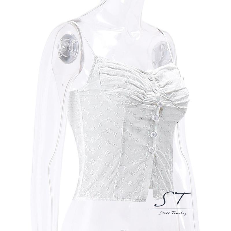 Áo Hai Dây Mỏng Họa Tiết Hoa Thời Trang CY03 Cho Nữ