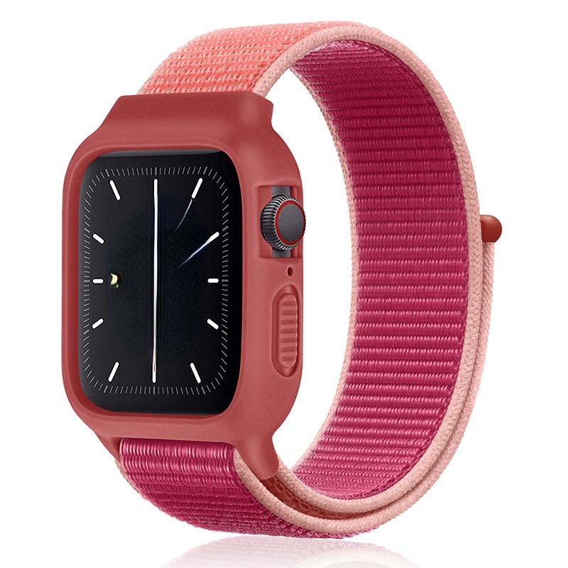 Dây Đeo Nylon Thay Thế 38mm 42mm 40mm 44mm 41mm 45mm Cho Iwatch Series 7 6 SE 5 4 3 2 1 t500 pro x8 x7 d20 y68