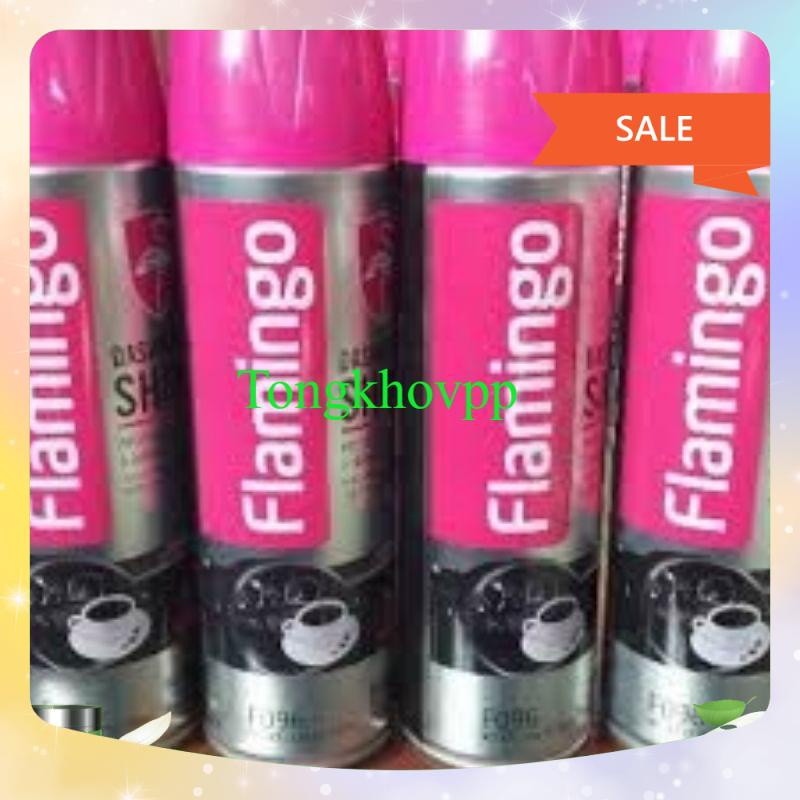 Chai xịt dưỡng da và đồ nội thất trong xe ô tô mùi cafe Flamingo 500ml F096
