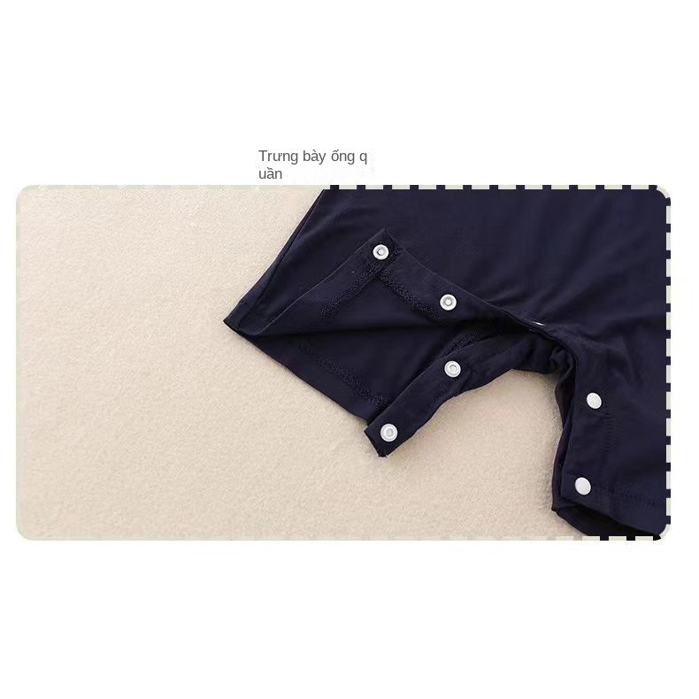 Bộ Áo Liền Quần Giả Hai Mảnh Tay Ngắn Thắt Nơ Phong Cách Quý Ông Thời Trang Mùa Hè Dành Cho Bé Trai