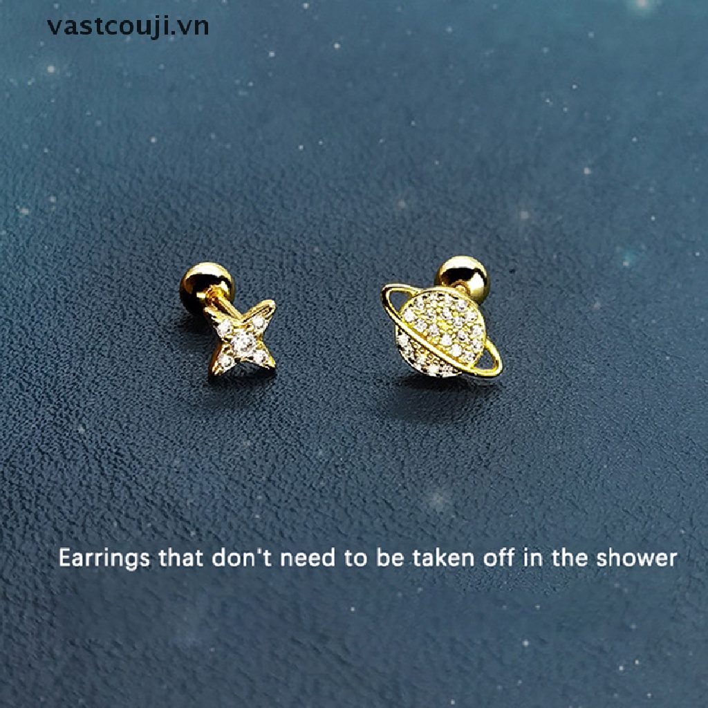 1 Đôi Khuyên Tai Nữ Đính Đá Lấp Lánh