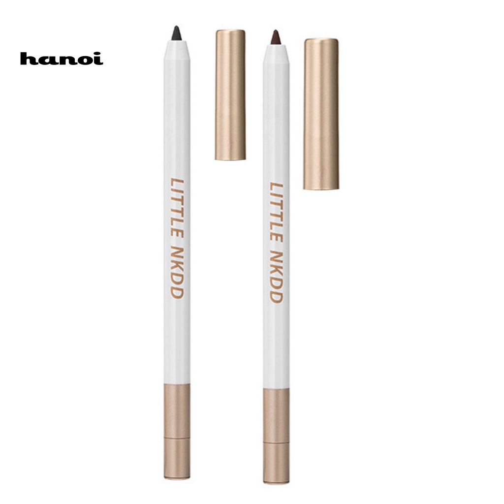 Bút Kẻ Mắt Dạng Gel Màu Đen Nhanh Lên Màu Phong Cách Cổ Điển Kèm Đồ Chuốt Tiện Lợi