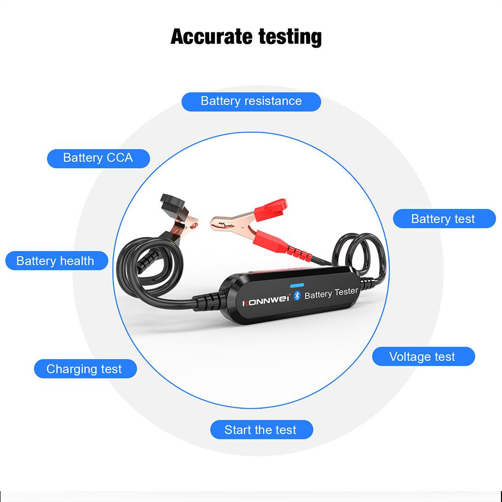 Thiết Bị Kiểm Tra Dung Lượng Pin Xe Hơi Kết Nối Bluetooth 12V BK100