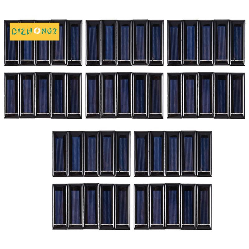 Bộ 50 Tấm Pin Năng Lượng Mặt Trời Mini 0.5V 100MA 53x18x2.5mm
