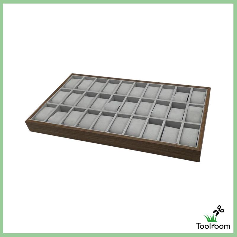 Khay Nỉ 30 Ngăn Xếp Chồng Lên Nhau Đựng Đồng Hồ Tiện Dụng