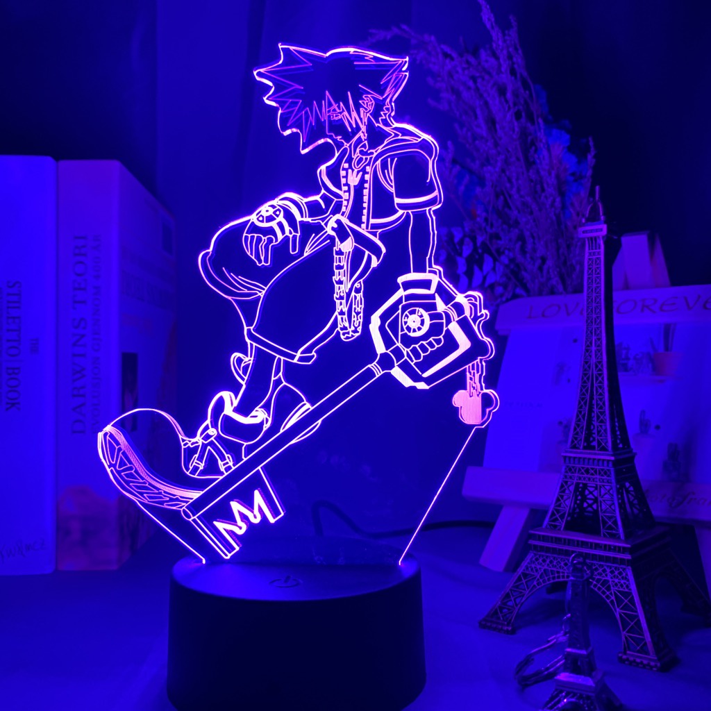 Đèn Ngủ Hình Lưỡi Dao Sora Keyblade Thay Đổi Màu Sắc Dành Cho Phòng Trẻ Em
