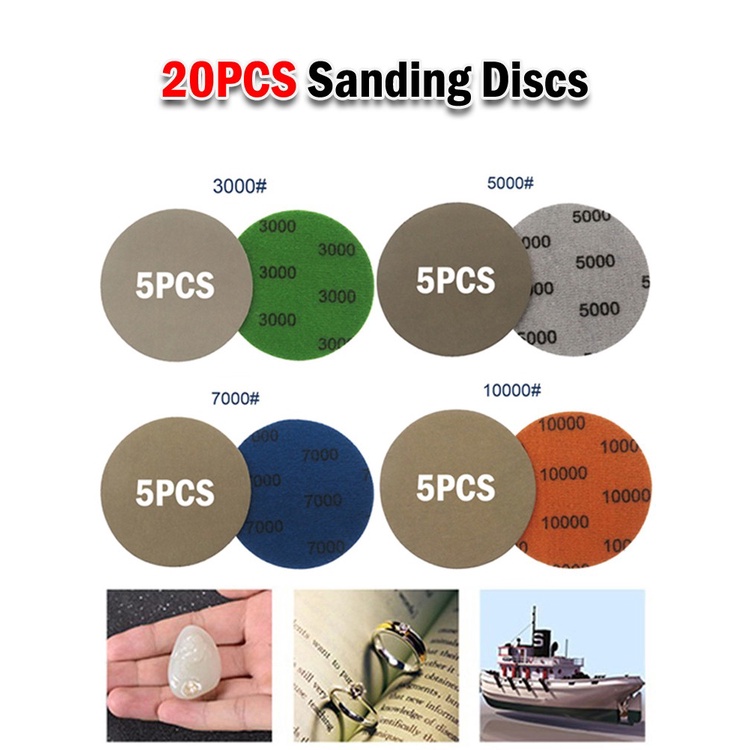 Set 20 Đĩa Chà Nhám 3In 3000-10000#