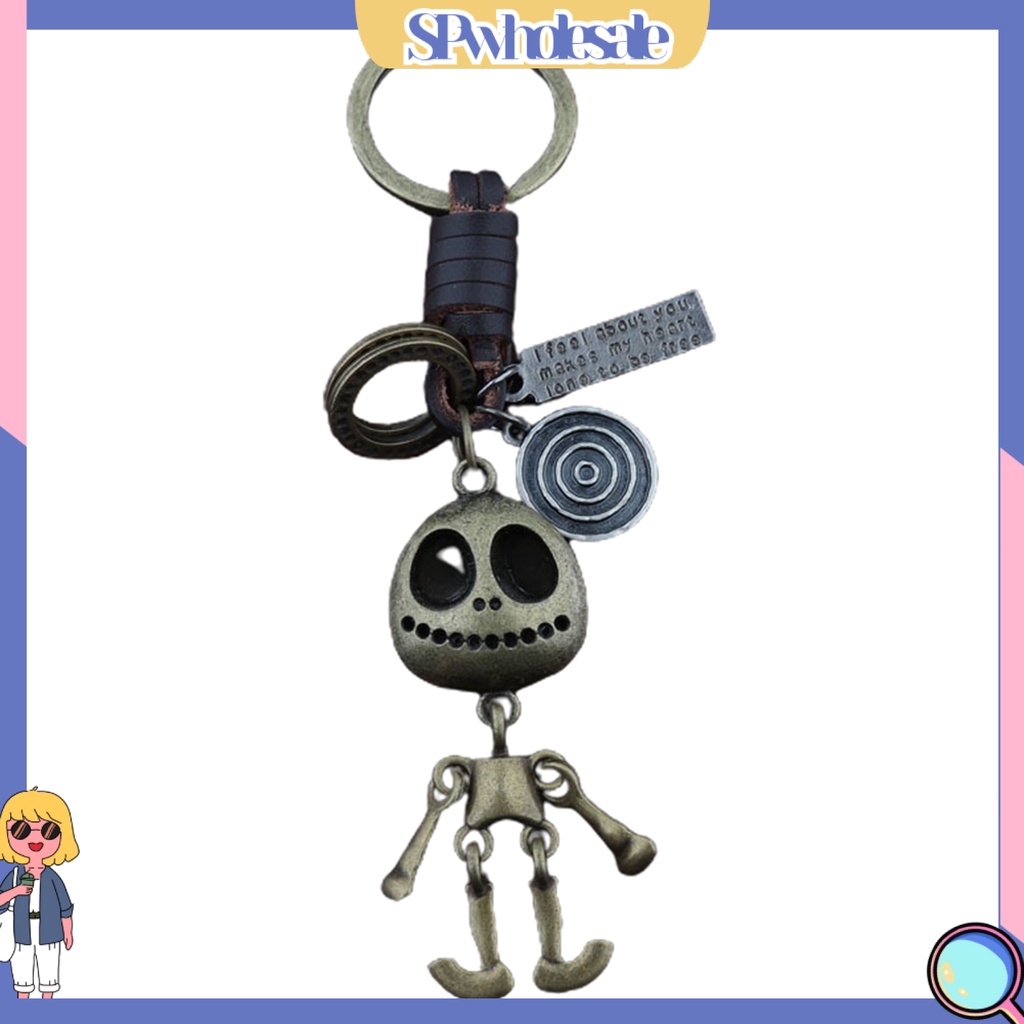 <SPwholesale> Móc Khóa Hình Đầu Lâu Mini Phong Cách Retro