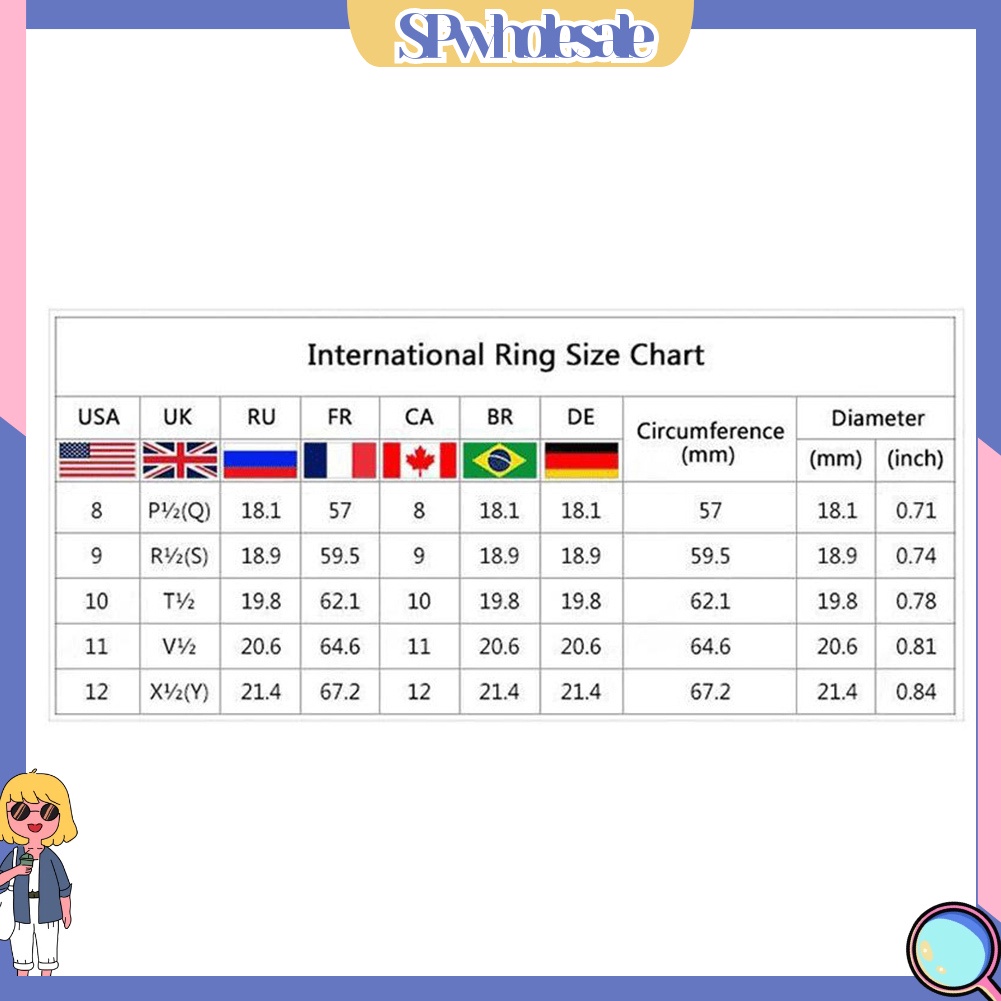 <SPwholesale> Nhẫn Bản Rộng Đính Đá Thời Trang Cho Nam