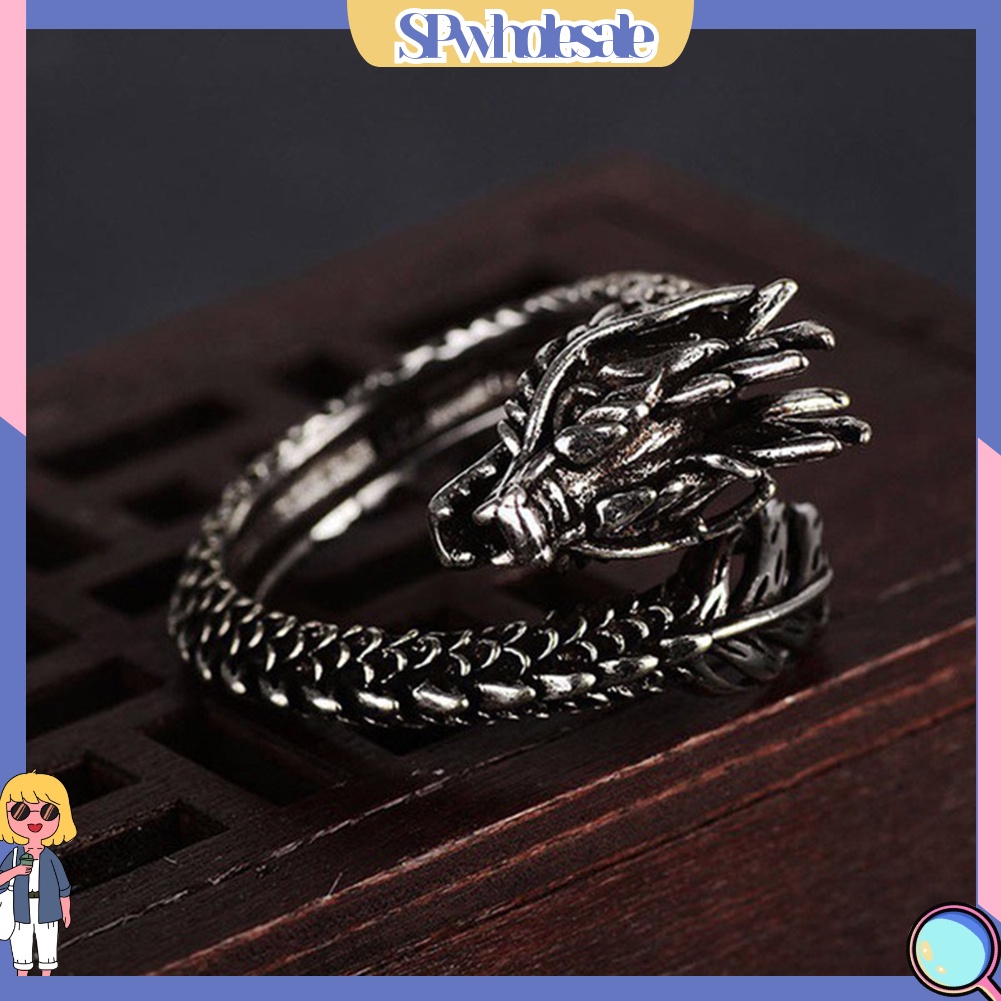 &lt;SPwholesale&gt; Nhẫn Hở Hóa Trang Phong Cách Punk Trung Hoa Dành Cho Nam