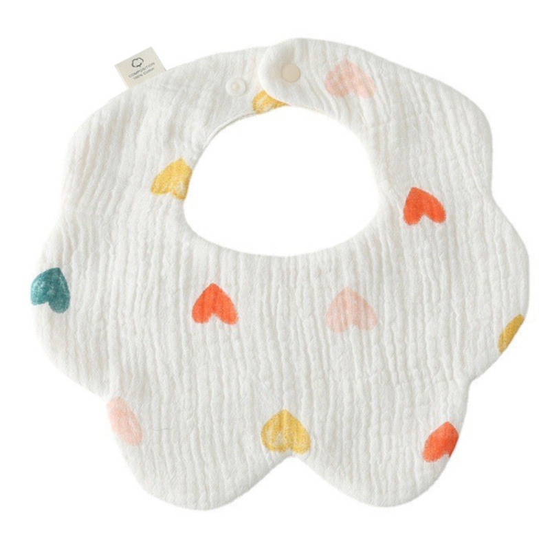 Yếm Ăn Cotton Chống Thấm Nước Tiện Dụng Cho Bé