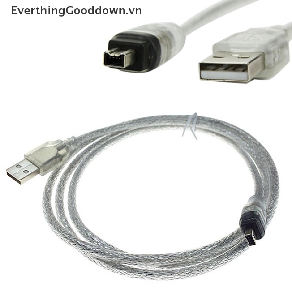 Dây Cáp Chuyển Đổi Cổng USB Male Sang Firewire Iee 1394 4 Pin ILink Firewire 1394