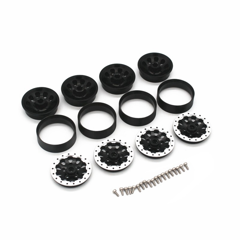 Set 4 Bánh Xe Cao Su Cho Xe Điều Khiển Từ Xa WPL C14 C24 B14 B24 B36 MN D90 MN99S