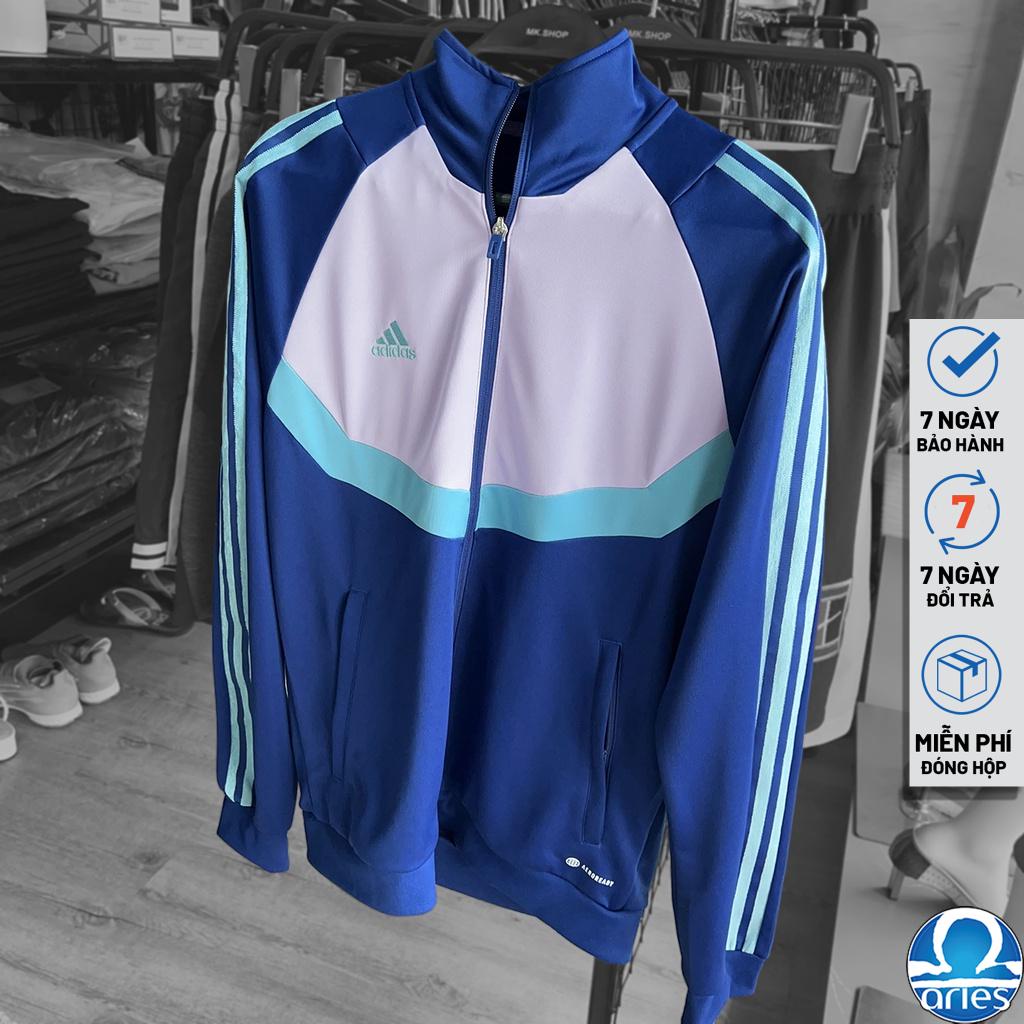 Áo khoác thể thao nam ADlDAS 3tripes ColorBlock chính hãng chất liệu Vải dệt kim đôi làm từ 100% polyester - Aries Sốp