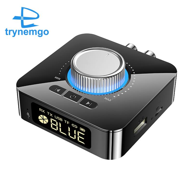 1 Bộ Chuyển Đổi Bluetooth 5.0 2 Trong 1 Màn Hình LED Thông Minh Nhận Tín Hiệu Âm Thanh AUX