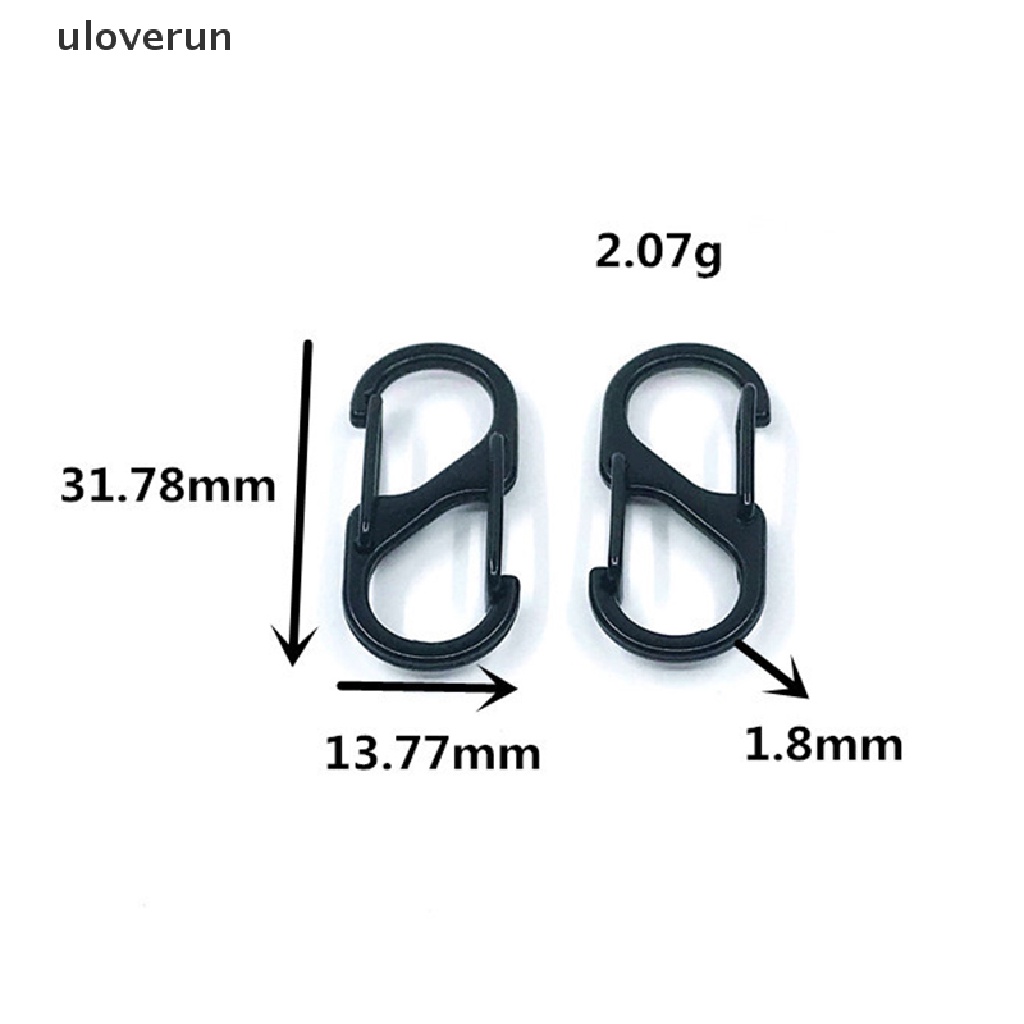 Móc Khóa Chữ S Mini Bằng Thép Không Gỉ Tiện Dụng Khi Đi Cắm Trại