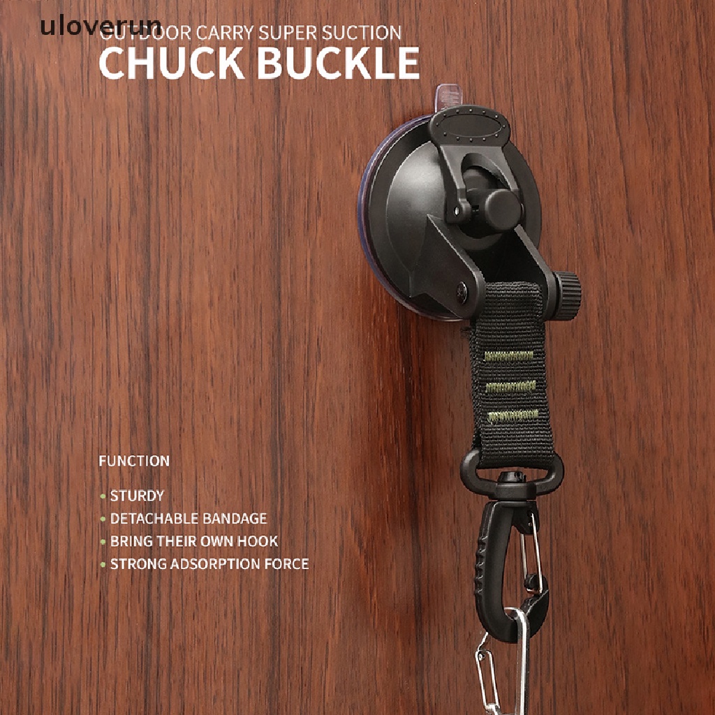 Uloverun Set 4 Móc Hít Treo Đồ Dùng Cắm Trại Ngoài Trời Tiện Dụng