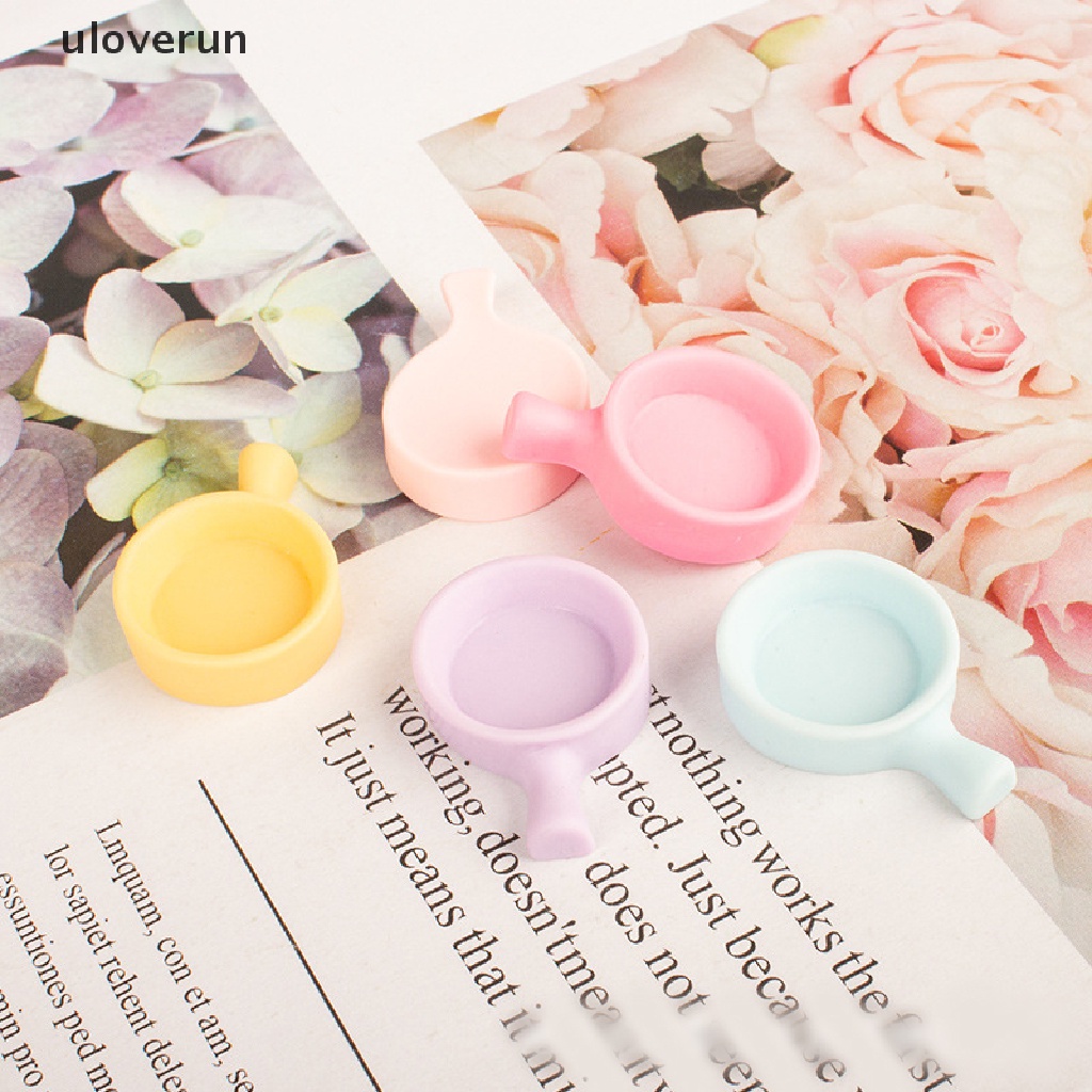 Uloverun Set 5 Mô Hình Nồi Macrame Trang Trí Nhà Búp Bê