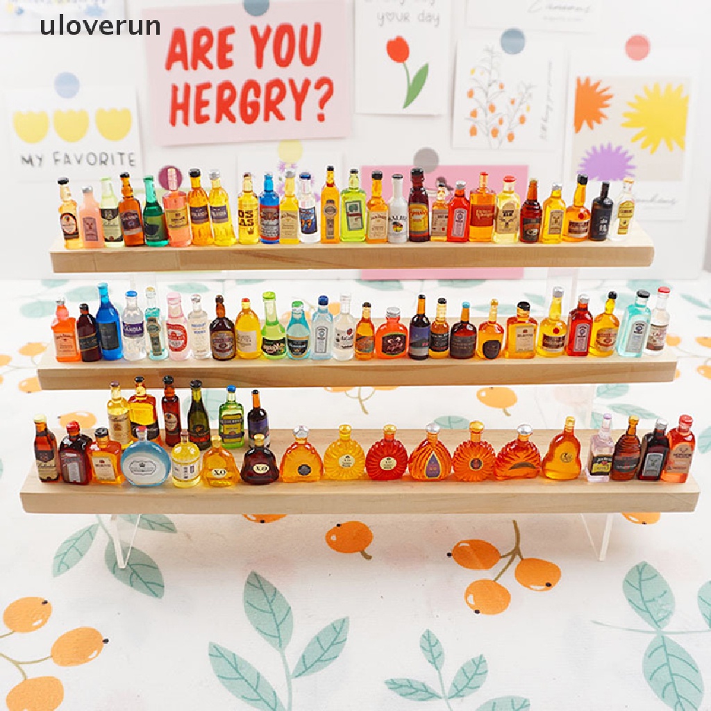 Set 10 Chai Rượu Mini Tỉ Lệ 1: 12 Dùng Để Trang Trí Nhà Búp Bê