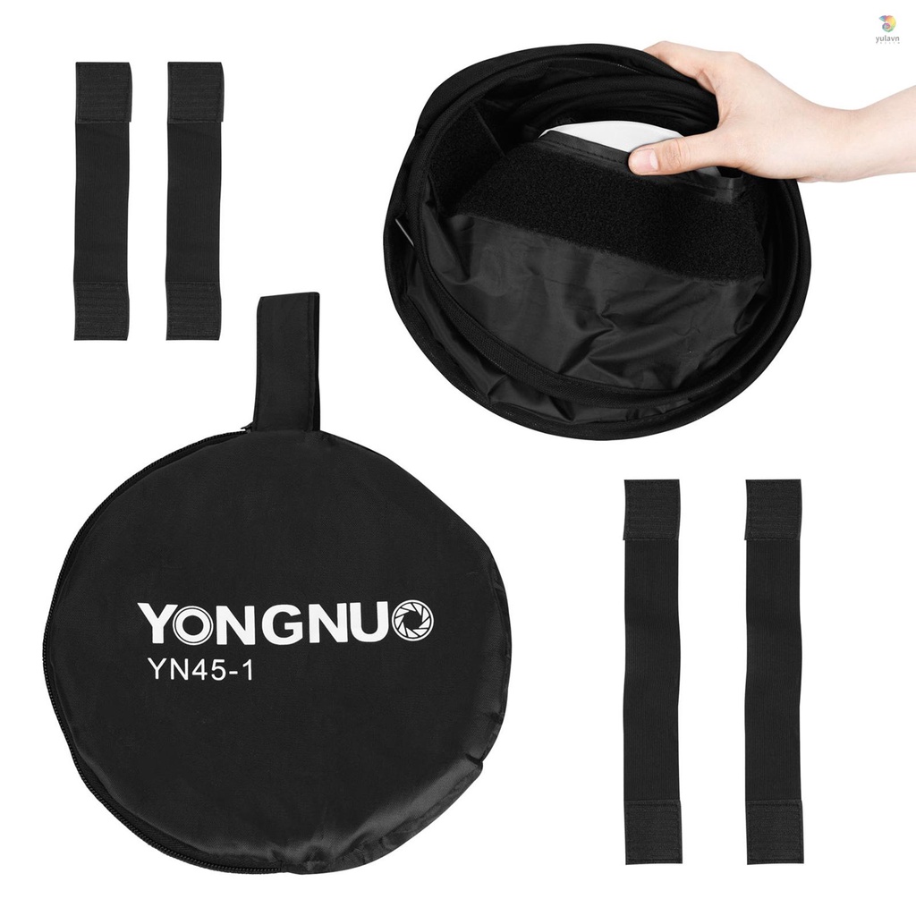Hộp Khuếch Tán Ổ Cứng Hình Tròn YONGNUO YN45-1 45cm / 18in Có Thể Gập Lại Kèm Túi Đựng Cho YONGNUO YN300 / YN300 II / YN300 III / YN300 IV
