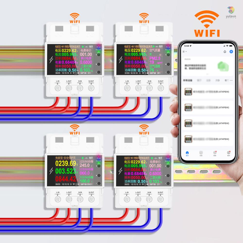 Đồng Hồ Đo Dòng Điện Màn Hình Màu LCD 2.4 inch 2P Thông Minh