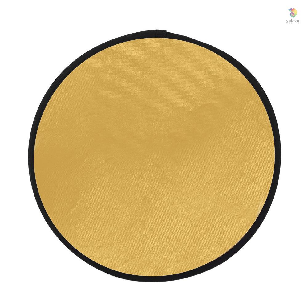 Tấm Phản Chiếu Ánh Sáng Chụp Ảnh Chân Dung Andoer 24 &quot;60cm Màu Vàng / Bạc 2 Trong 1