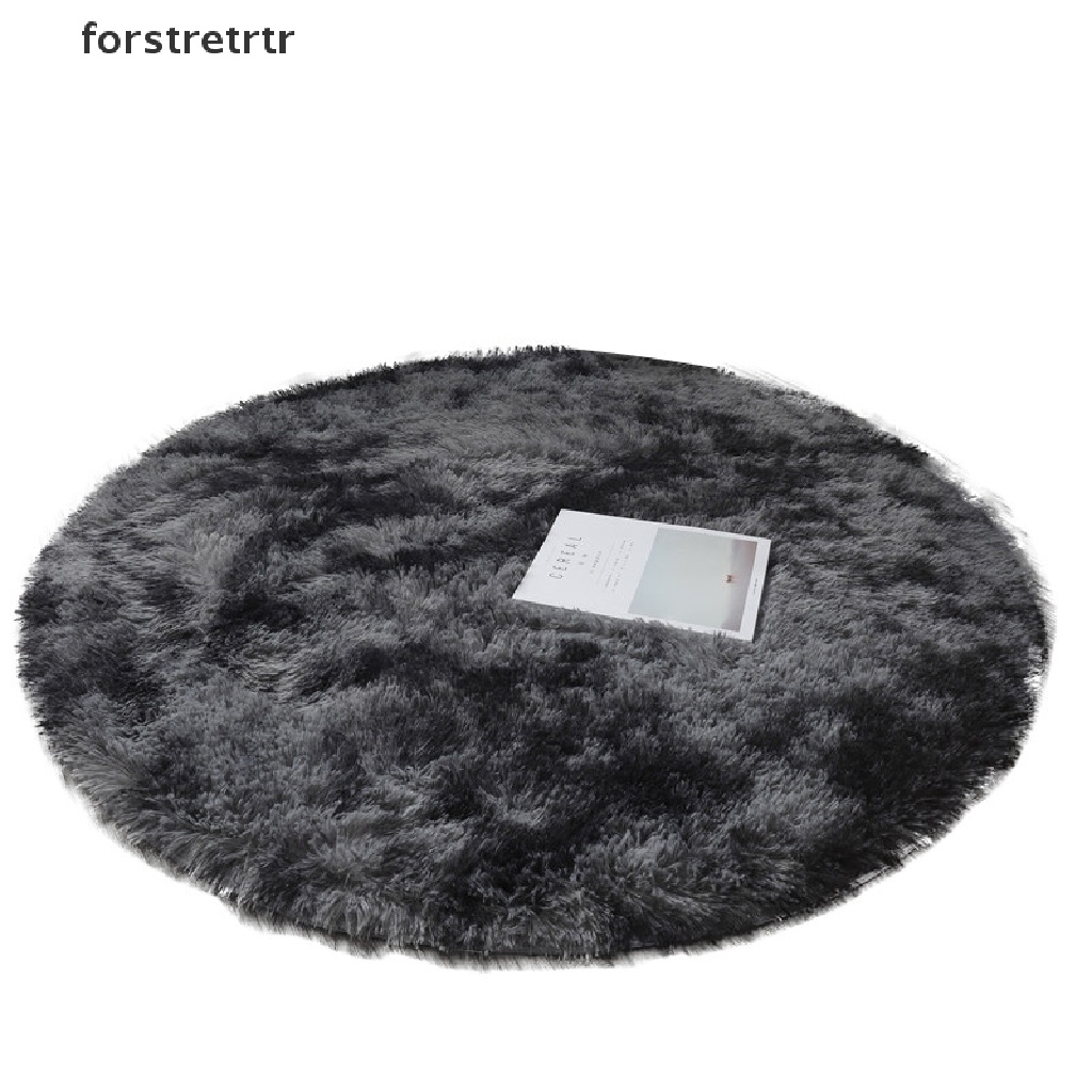 Thảm Lông Cừu Nhân Tạo Hình Tròn Mềm Mại Giặt Được