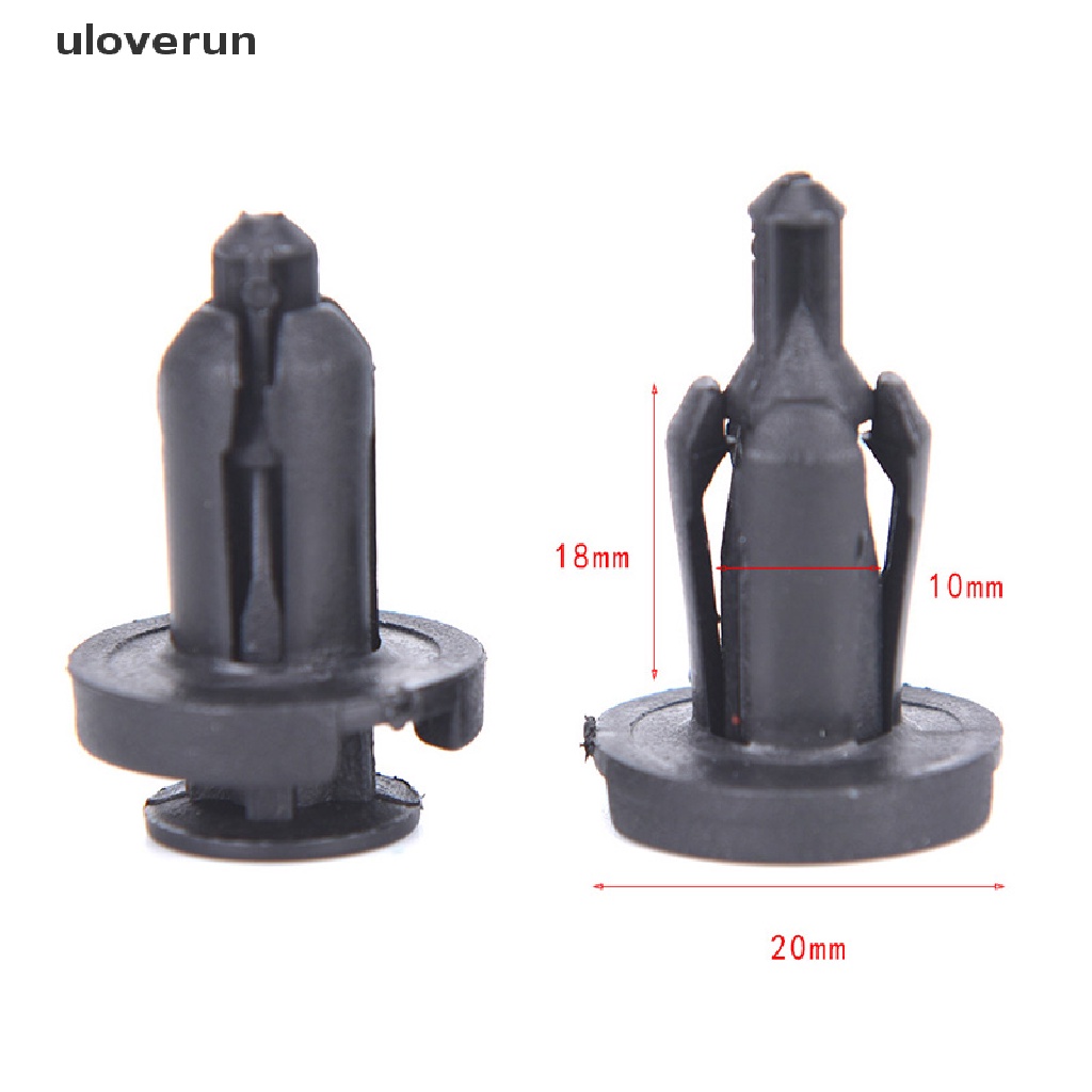 FENDER Set 100 Đinh Tán 10mm Bằng Nhựa Phụ Tùng Cao Cấp Cho Xe Ô Tô Acura vn