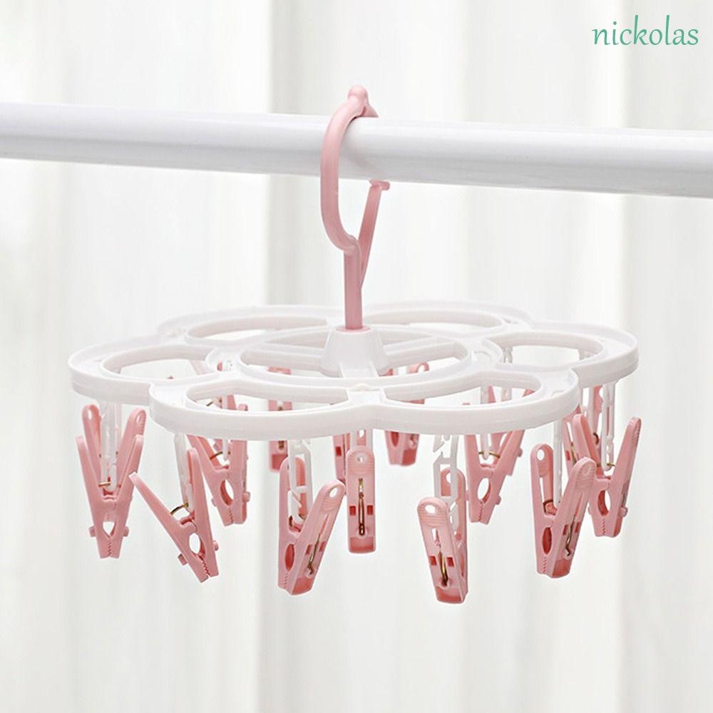 Móc Phơi Quần Áo Có Kẹp Xoay 360 Độ Chống Gió Đa Năng Tiện Dụng