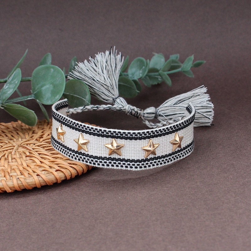 Vòng Tay Tình Bạn Mặt Ngôi Sao Phong Cách Bohemian